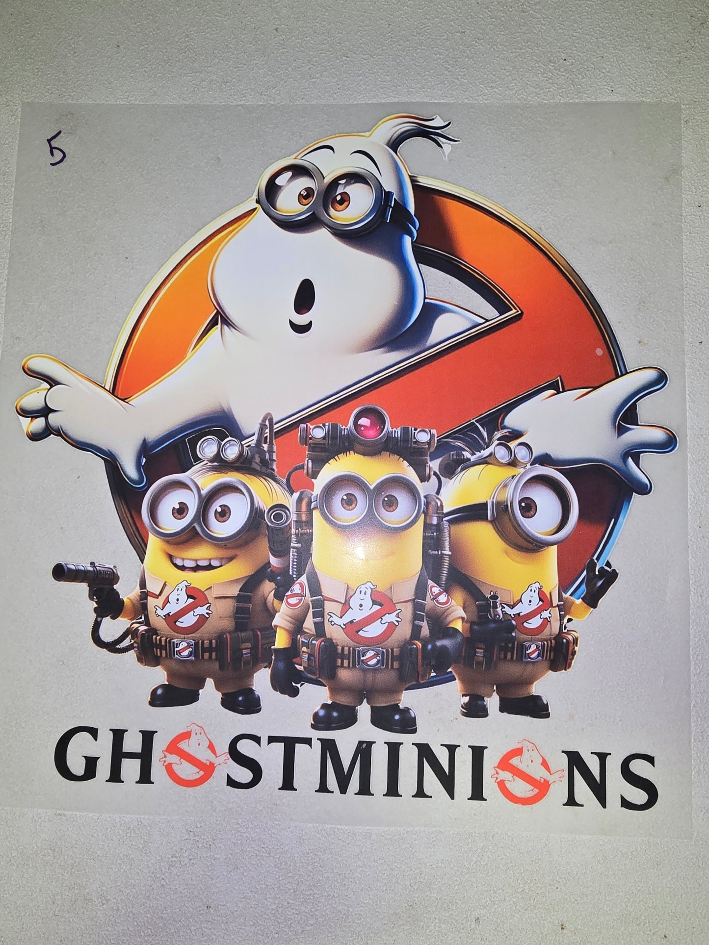 Heat Transfer - Minnions, Ghost Busters, Scooby Doo, Sponge Bob,