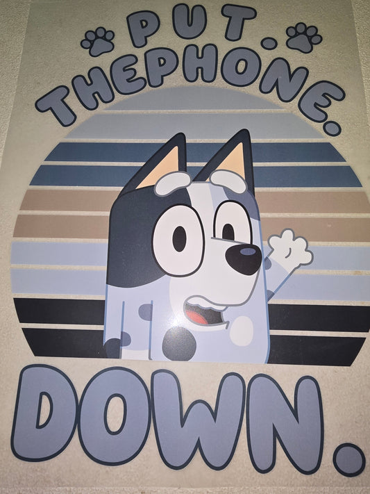 Heat Transfer - Bluey, Peppa, Paw Patrol, Doug