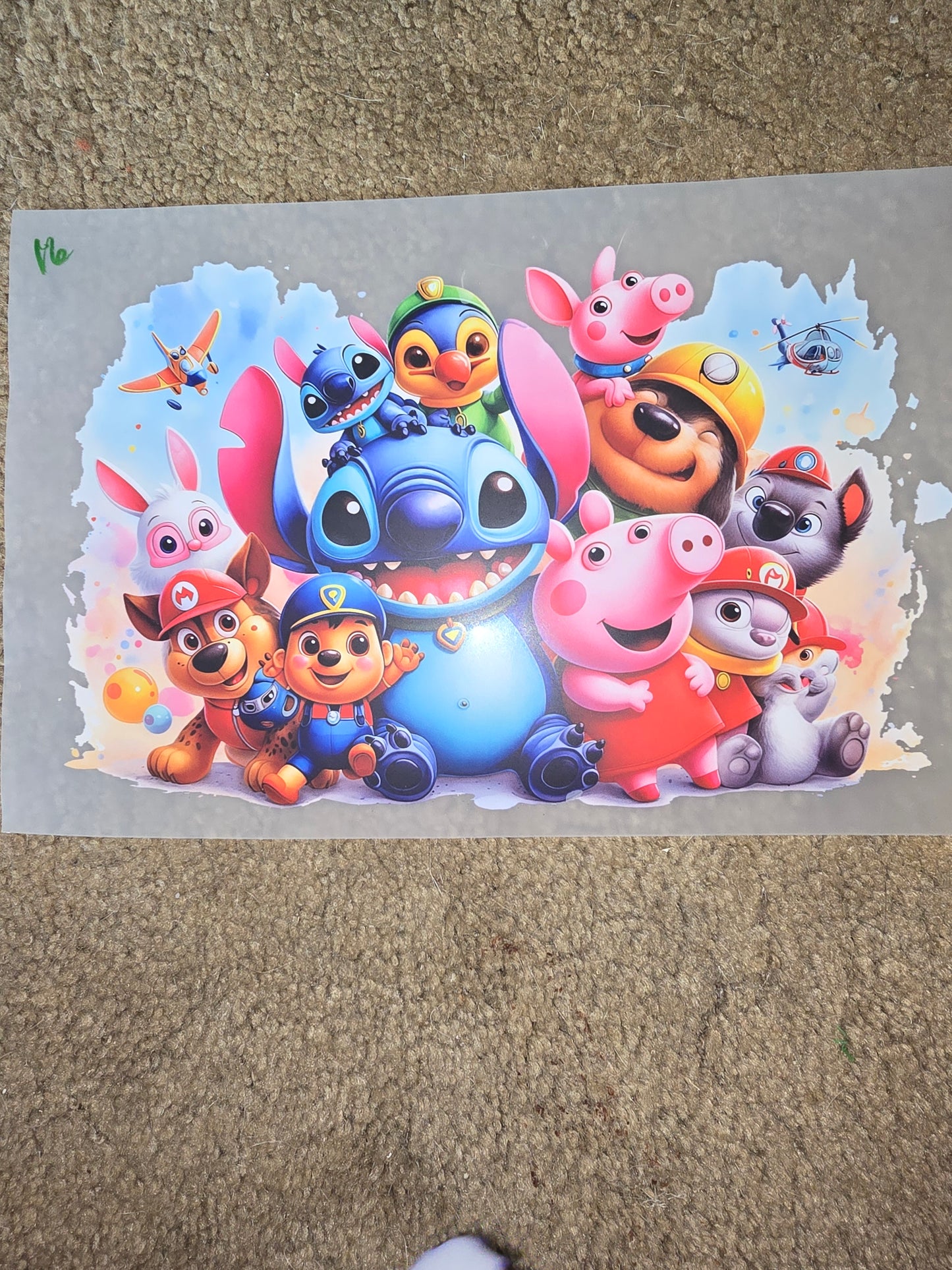 Heat Transfer - Stitch/HK and Friends
