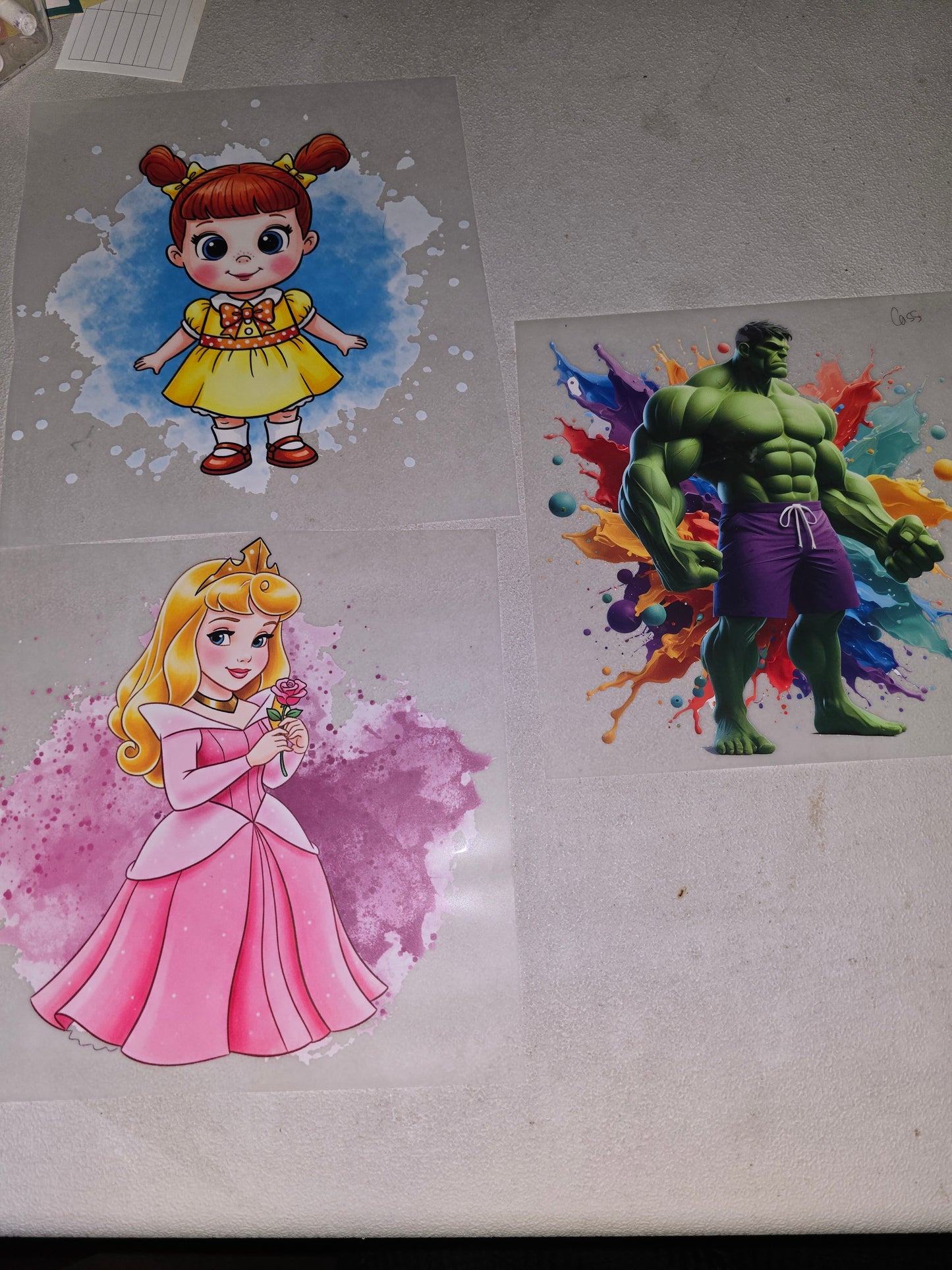 Heat Transfers Kid Size, Pocket Size