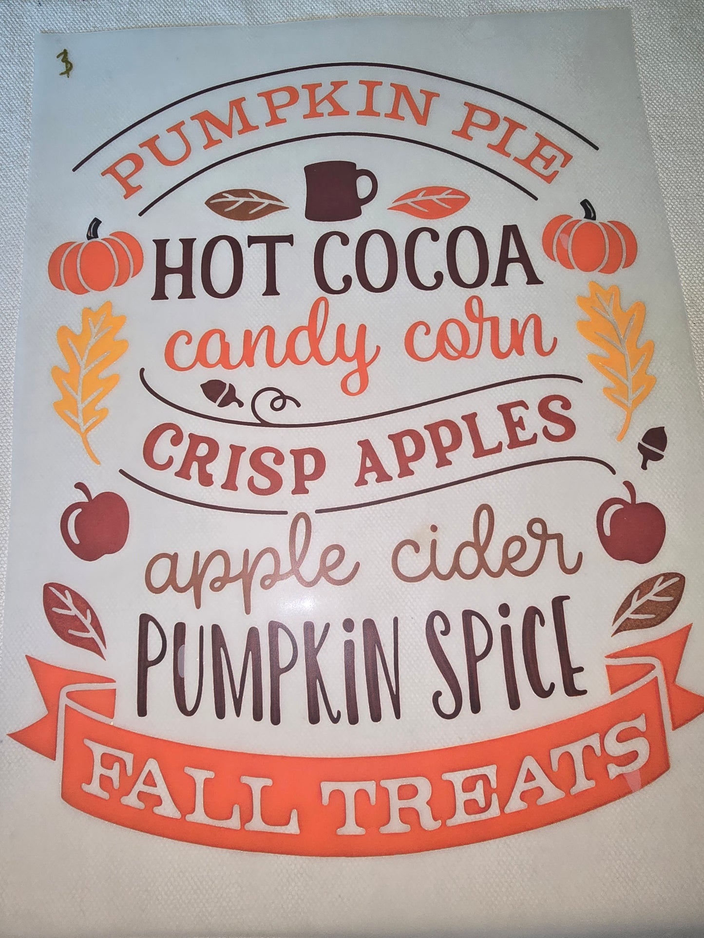 Heat Transfer - Halloween, Fall and Thanksgiving
