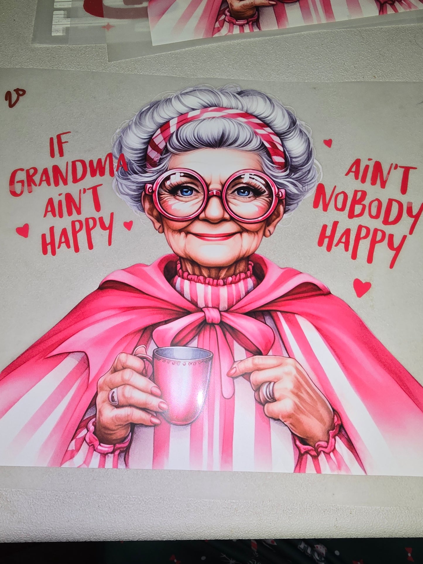 Heat Transfer - Grandma, Grandpa, Great Grandma