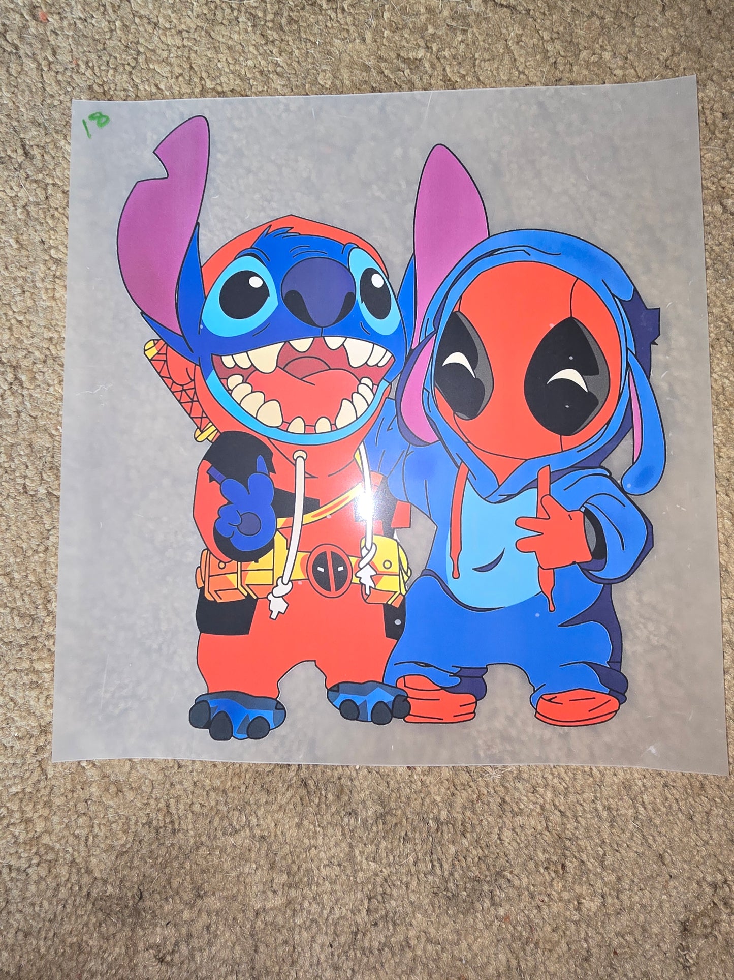 Heat Transfer - Stitch/HK and Friends