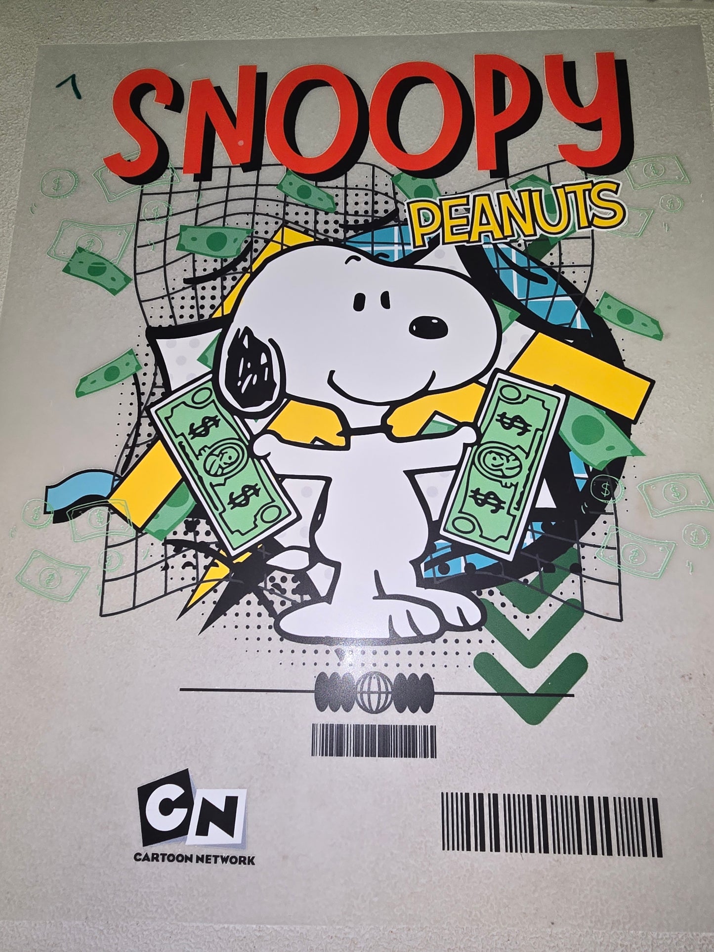 Heat Transfer - Garfield, Tom Jerry, Snoopy