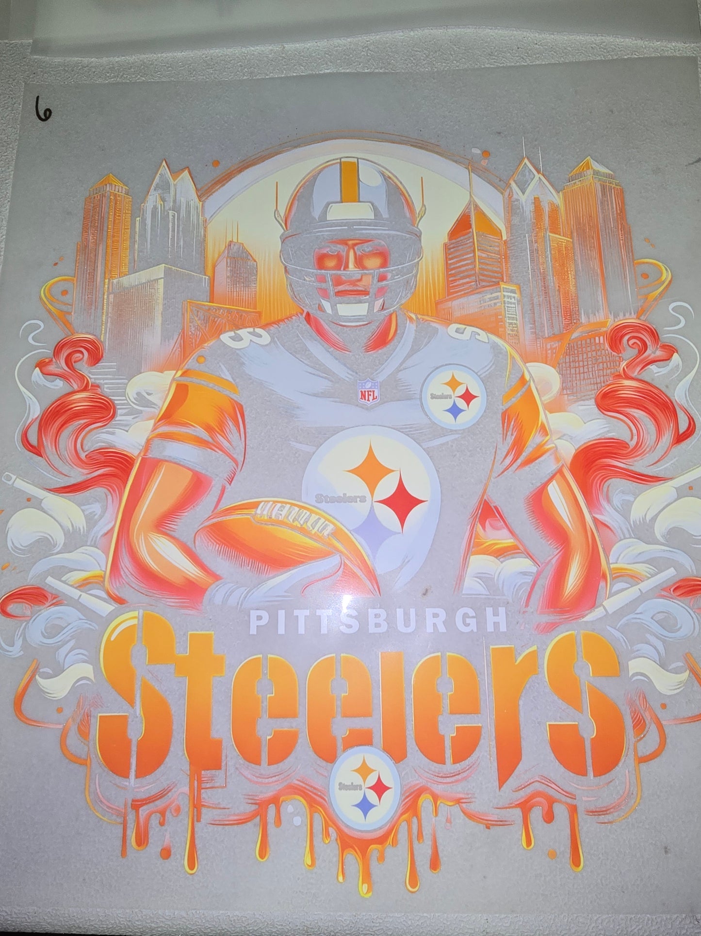Heat Transfers - Steelers, Buccaners