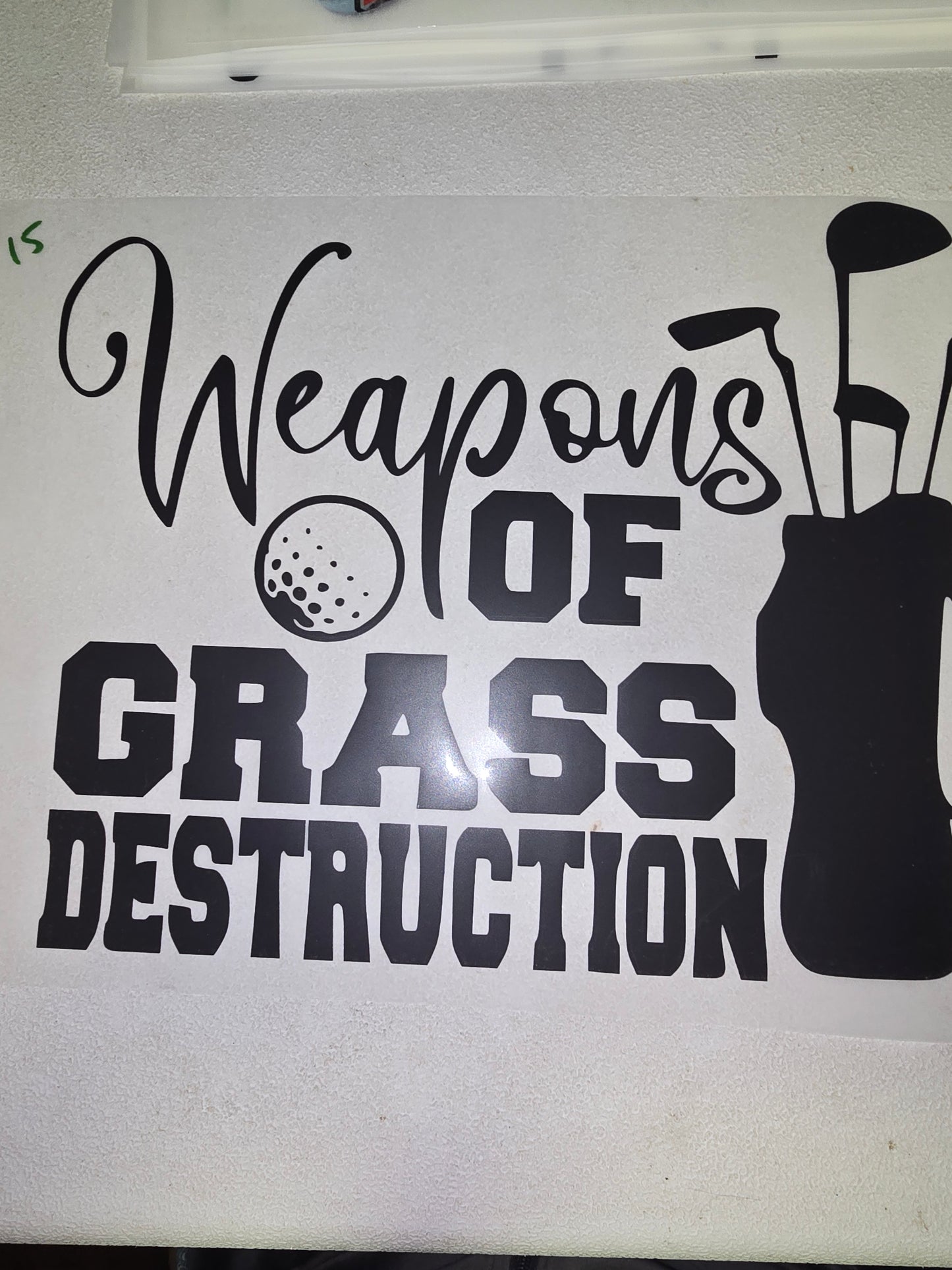Heat Transfers - Golf, Bowling, Darts, Billards ext.