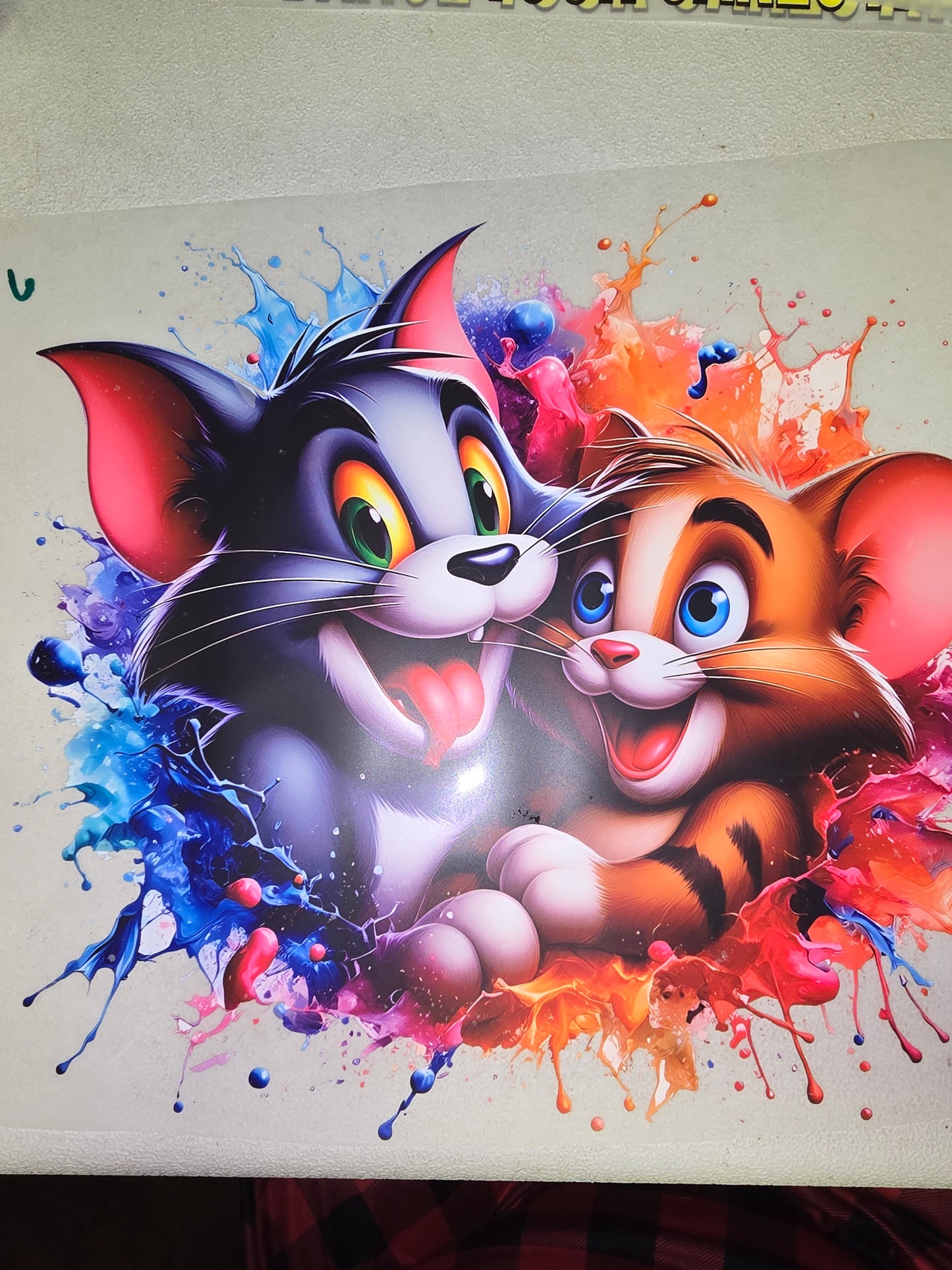 Heat Transfer - Garfield, Tom Jerry, Snoopy