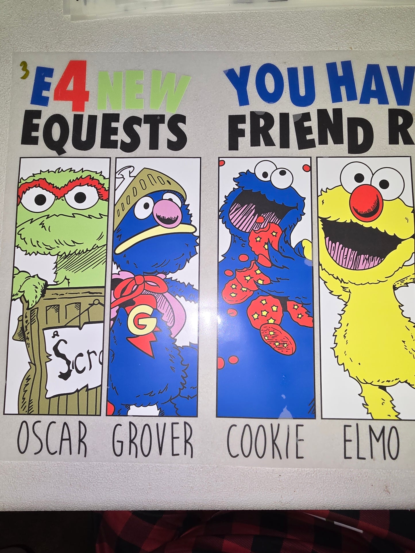 Heat Transfer - Sesame Street, Fraggle Rock, Looney Tunes, Cartoon Network Logo, Mighty Mouse, Popeye