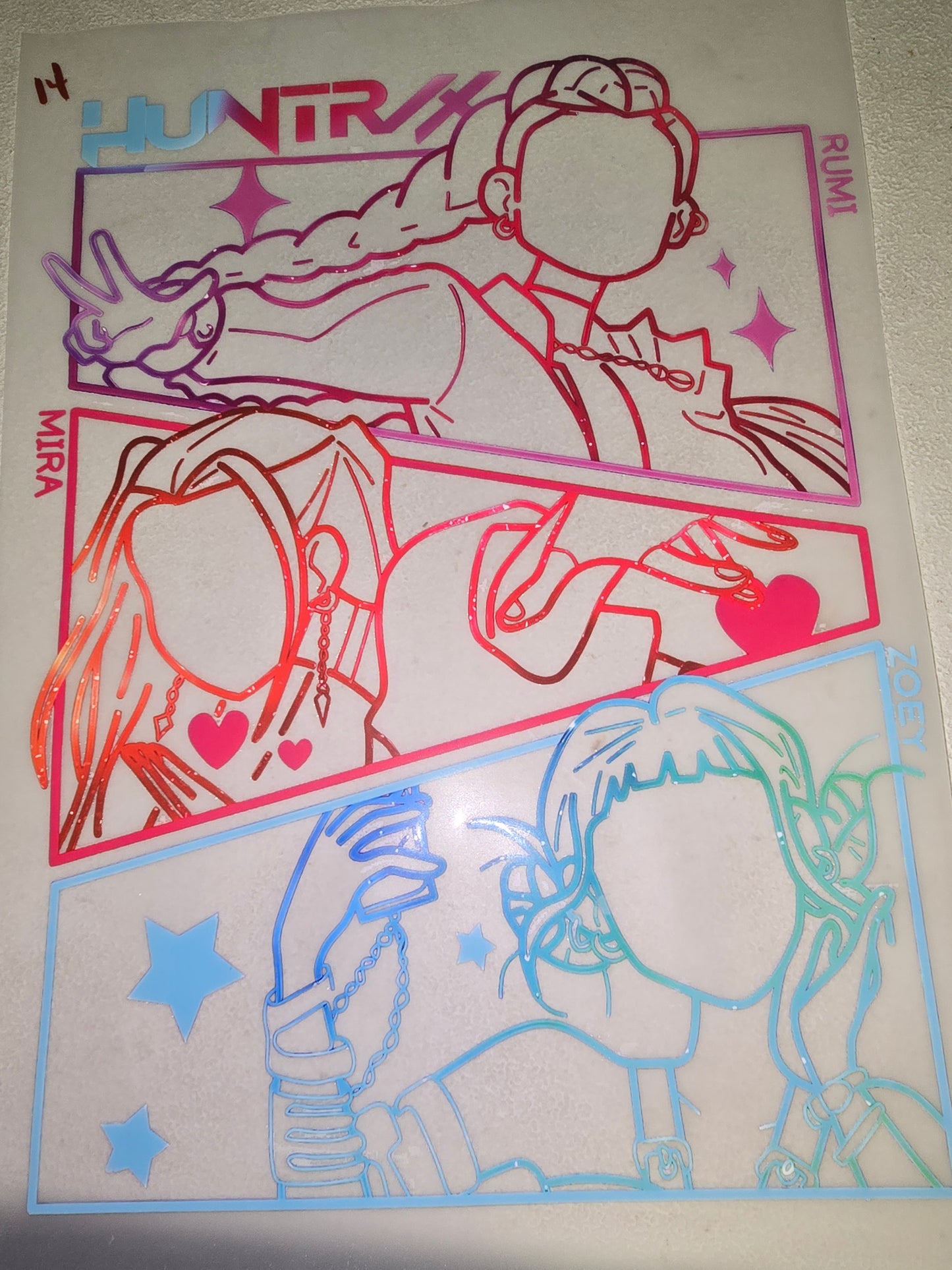 Heat Transfer - Saja Boys, Kpop, Sailor Moon, Dragonball Z, Demon Hunters, Huntrix, Afro Samari