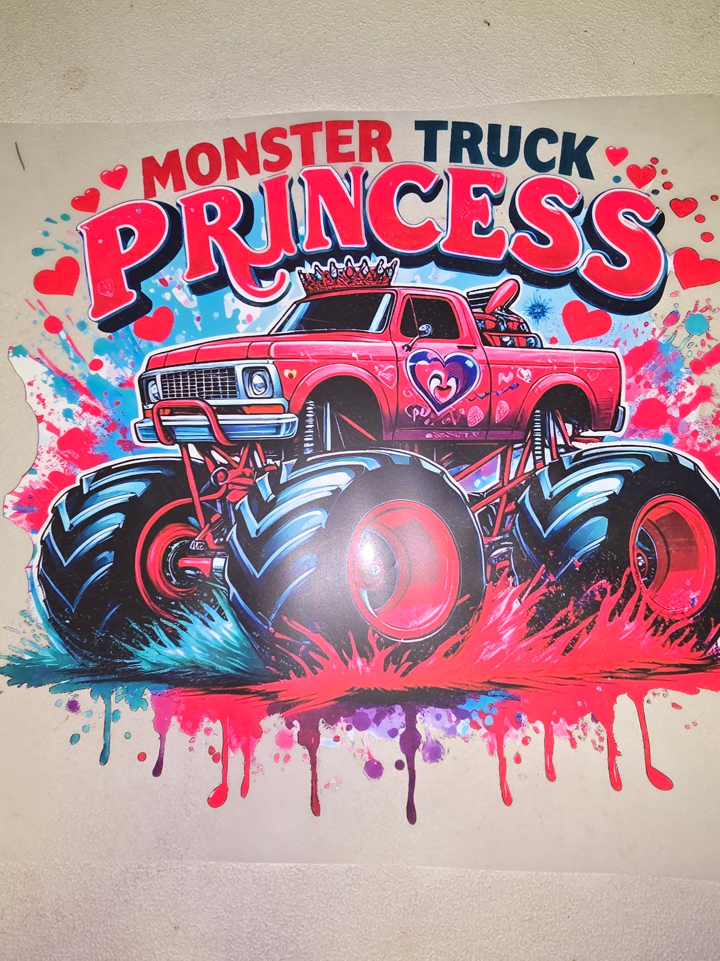 Heat Transfer - Kids Monster Trucks, Construction Vehicles