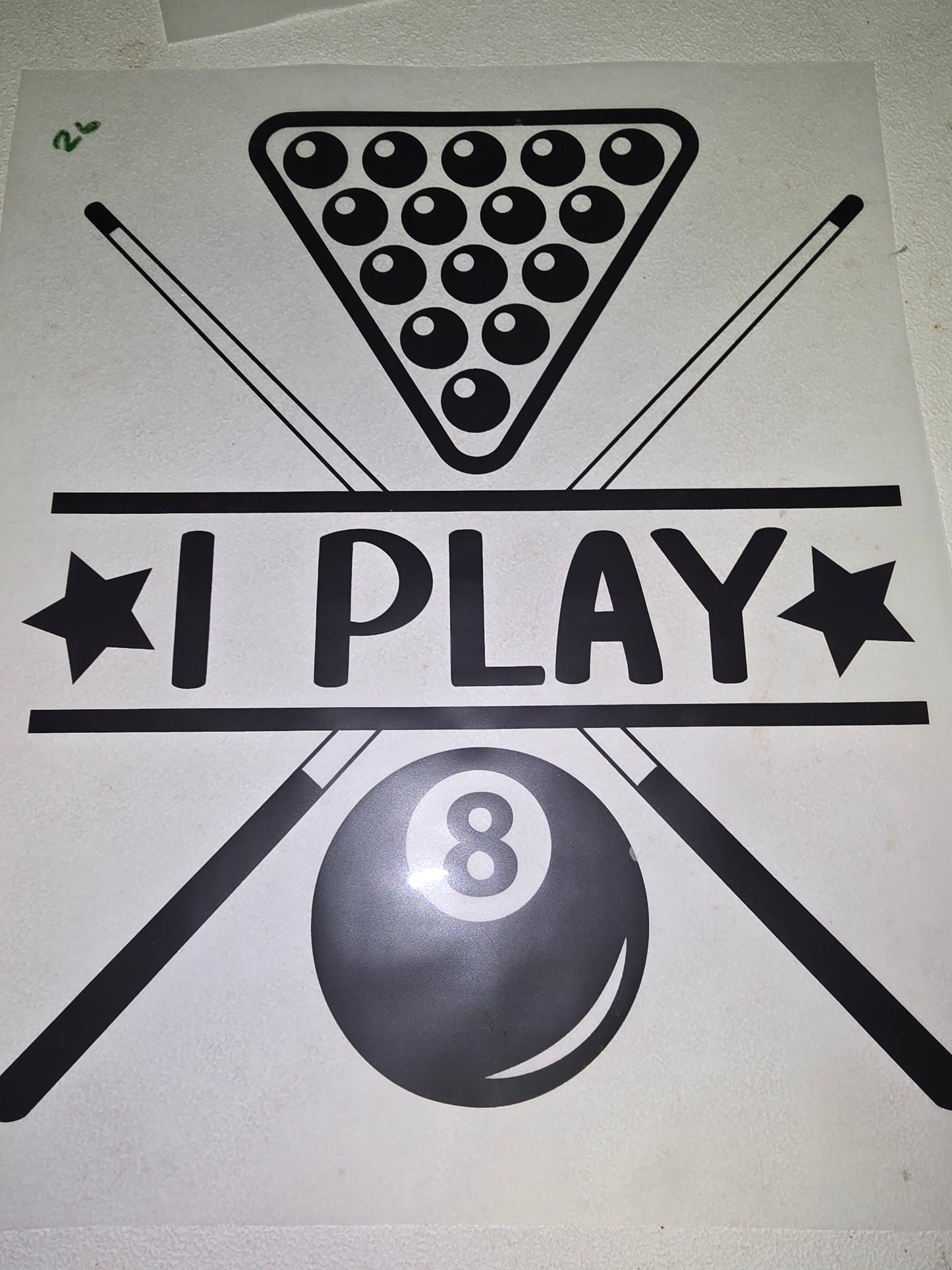 Heat Transfers - Golf, Bowling, Darts, Billards ext.
