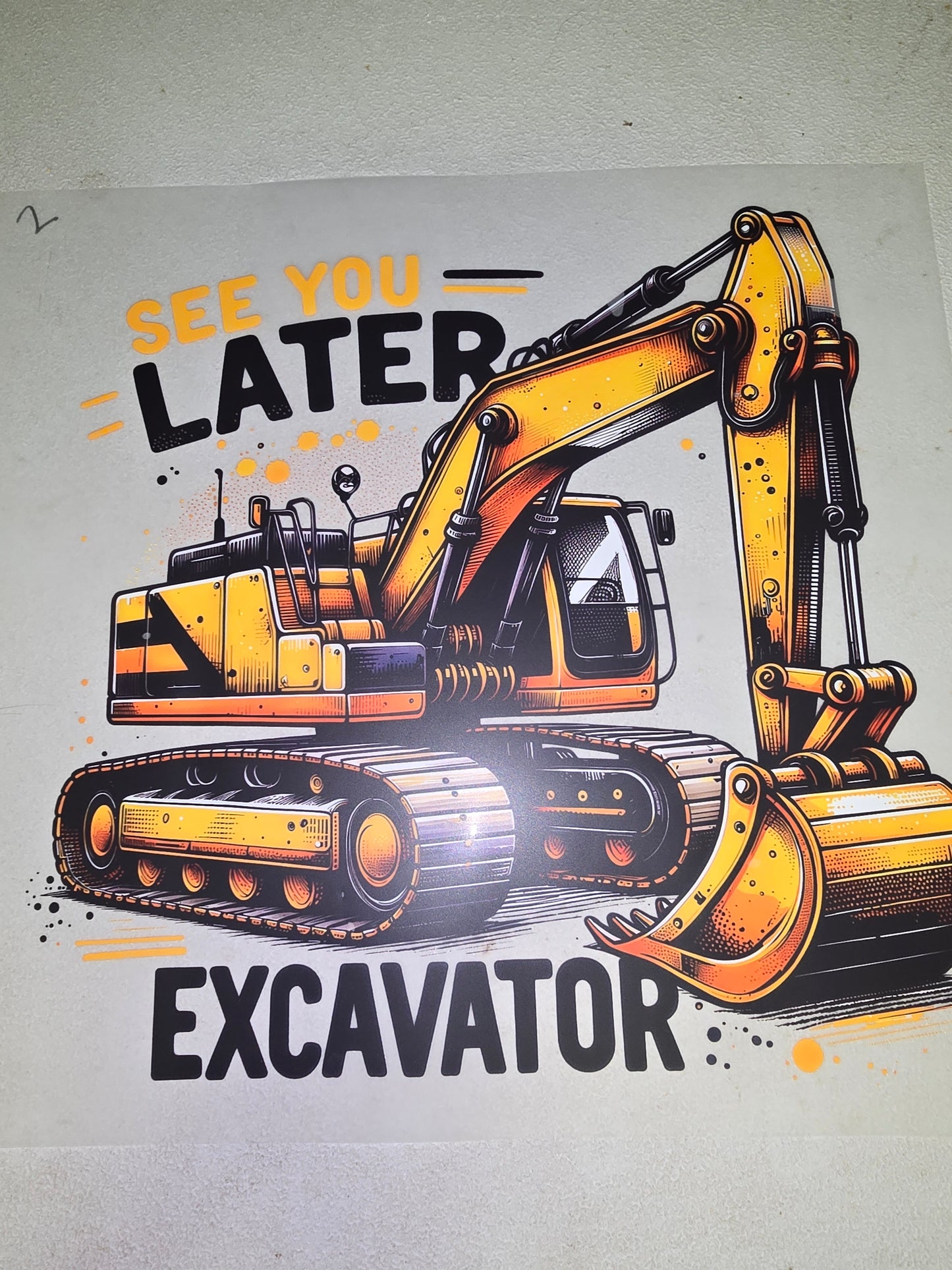 Heat Transfer - Kids Monster Trucks, Construction Vehicles