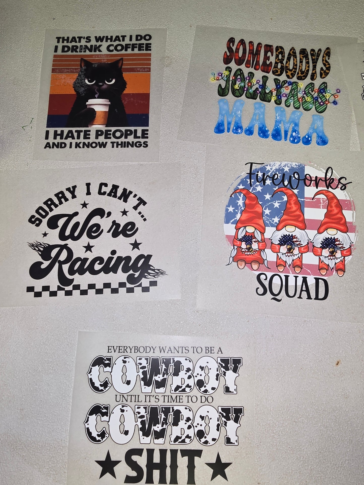 Heat Transfers Kid Size, Pocket Size