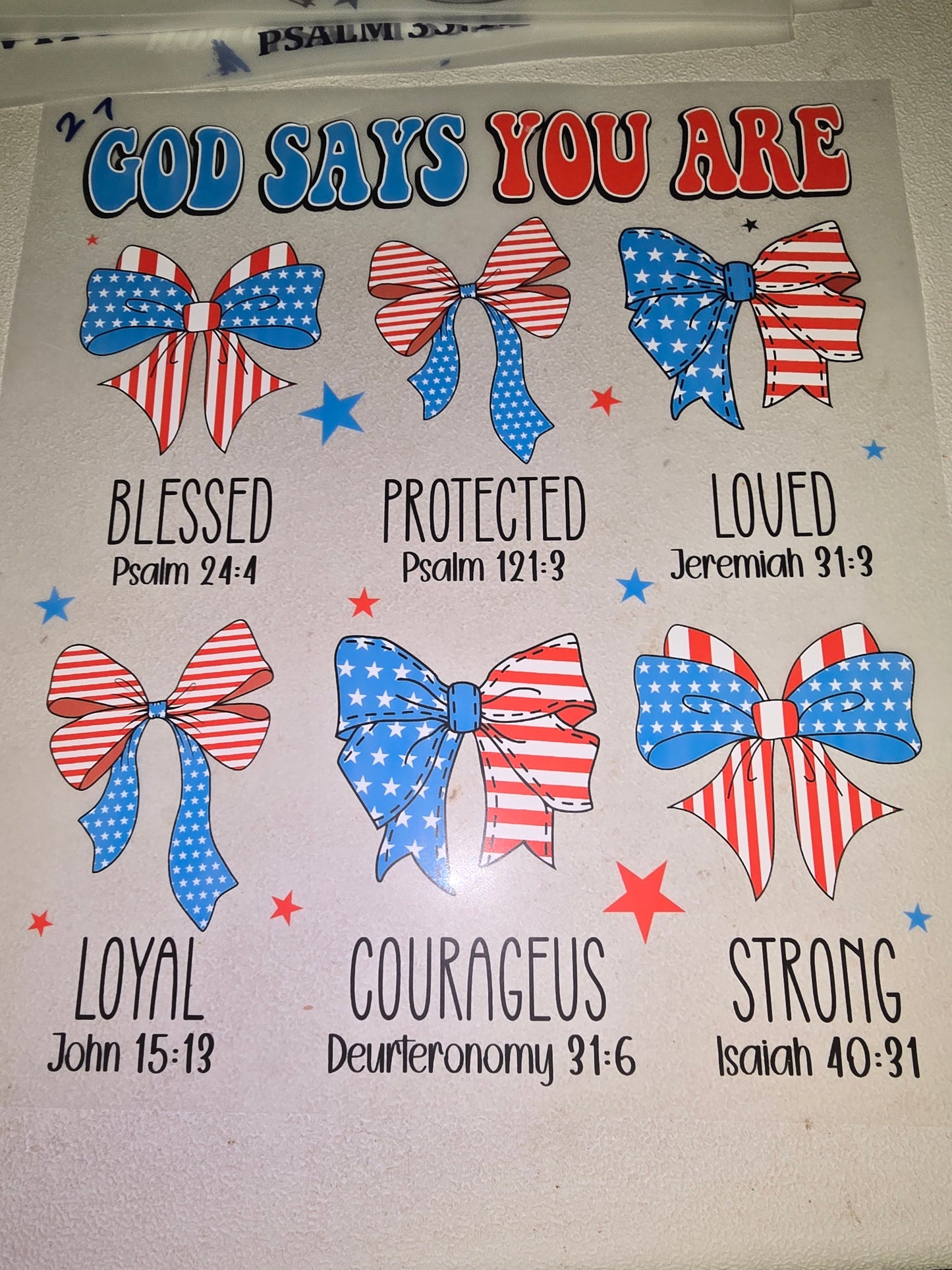 Heat Transfer - 4th of July, Inspirational Quotes