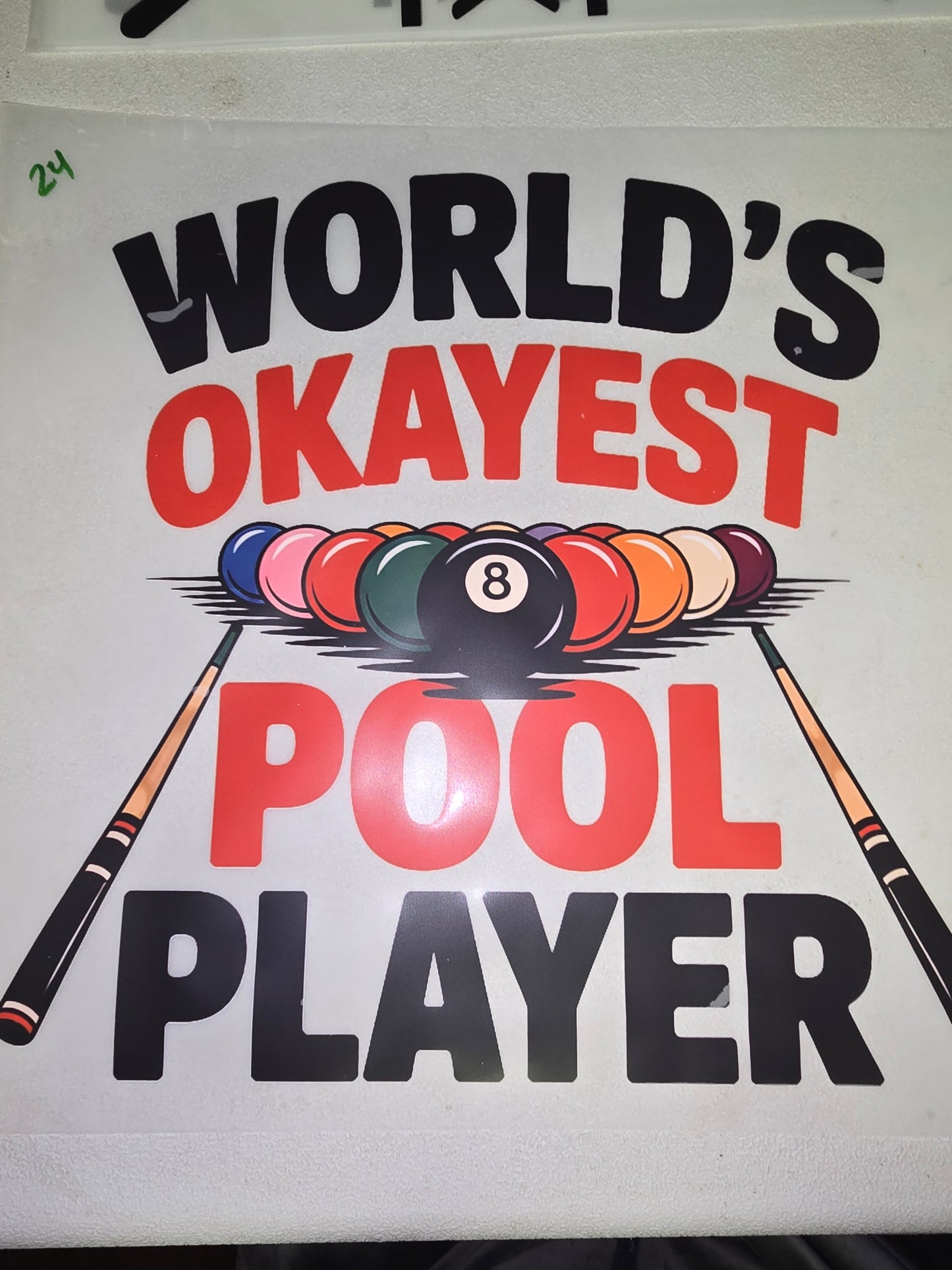 Heat Transfers - Golf, Bowling, Darts, Billards ext.